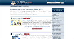 Desktop Screenshot of dog-training-guides.no1reviews.com