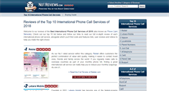 Desktop Screenshot of international-call-services.no1reviews.com