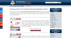 Desktop Screenshot of music-download-websites.no1reviews.com